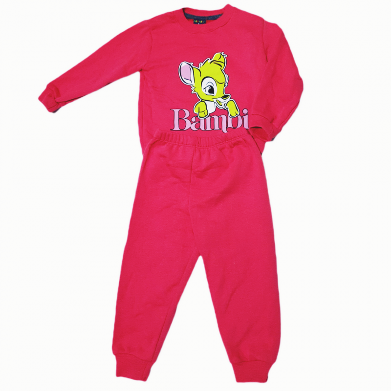 Ceylan baskılı sweatshirt takım 5-9 Yaş K. Pembe