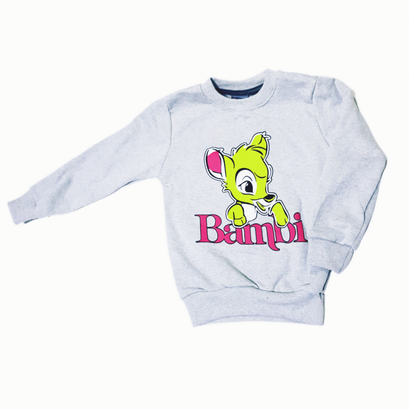 Ceylan baskılı sweatshirt takım 5-9 Yaş Gri - Görsel 3