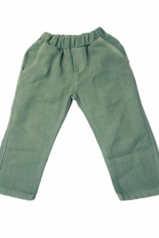 Keten pantolon 2-6 Yaş K. Yeşil